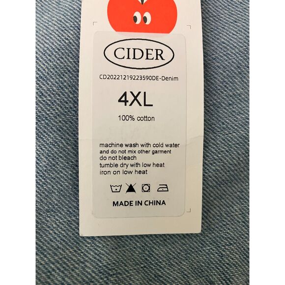 NWT Cider wide leg high rise denim overalls - Picture 5 of 7